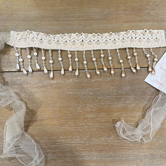 Free People x Curried Myrrh Mavis Soft Beaded Headband - Rare - Picture 3 of 12